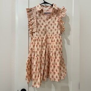Floral Ruffle Dress - Pink